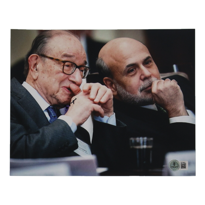 Alan Greenspan Signed 8x10 Photo (Beckett) at PristineAuction.com Alan Greenspan Signed 8x10 Photo (Beckett) at PristineAuction.com