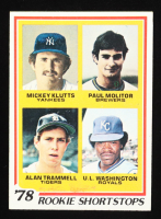 Mickey Klutts / Paul Molitor RC / Alan Trammell RC / U.L. Washington RC 1978 Topps Rookie Shortstops #707 at PristineAuction.com