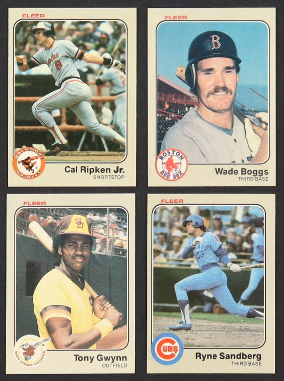 1983 Fleer Baseball Complete Set of (660) Cards with Tony Gwynn #360 RC, Ryne Sandberg #507 RC, Wade Boggs #179 RC, Cal Ripken #70 at PristineAuction.com 1983 Fleer Baseball Complete Set of (660) Cards with Tony Gwynn #360 RC, Ryne Sandberg #507 RC, Wade Boggs #179 RC, Cal Ripken #70 at PristineAuction.com