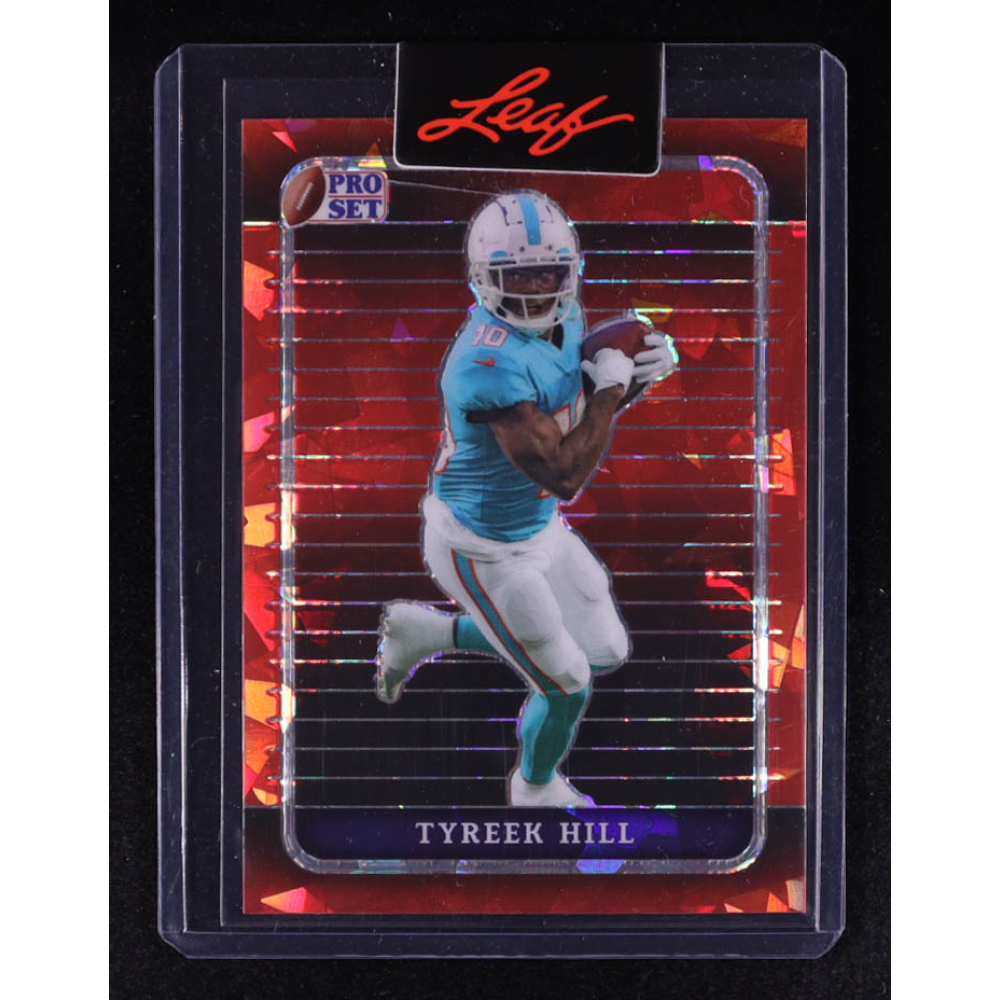 Tyreek Hill 2024 Pro Set Pre-Production Proof Red Crystal #NNO #1/1 at PristineAuction.com