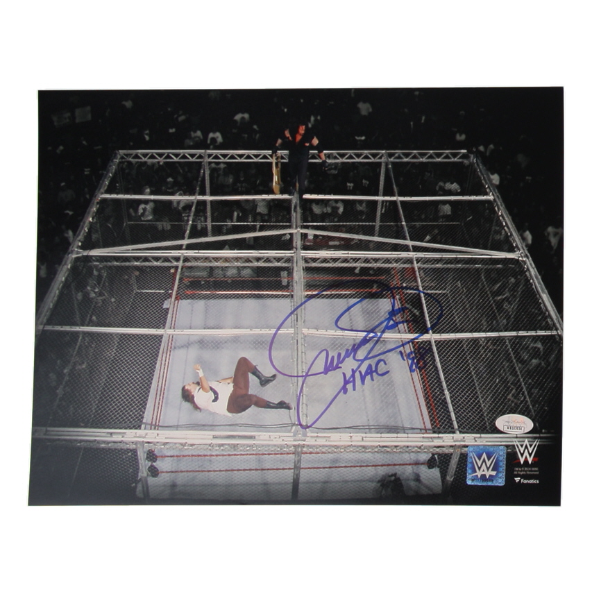 Mick Foley Signed WWE 11x14 Photo Inscribed "HIAC '98" (JSA) at PristineAuction.com Mick Foley Signed WWE 11x14 Photo Inscribed "HIAC '98" (JSA) at PristineAuction.com
