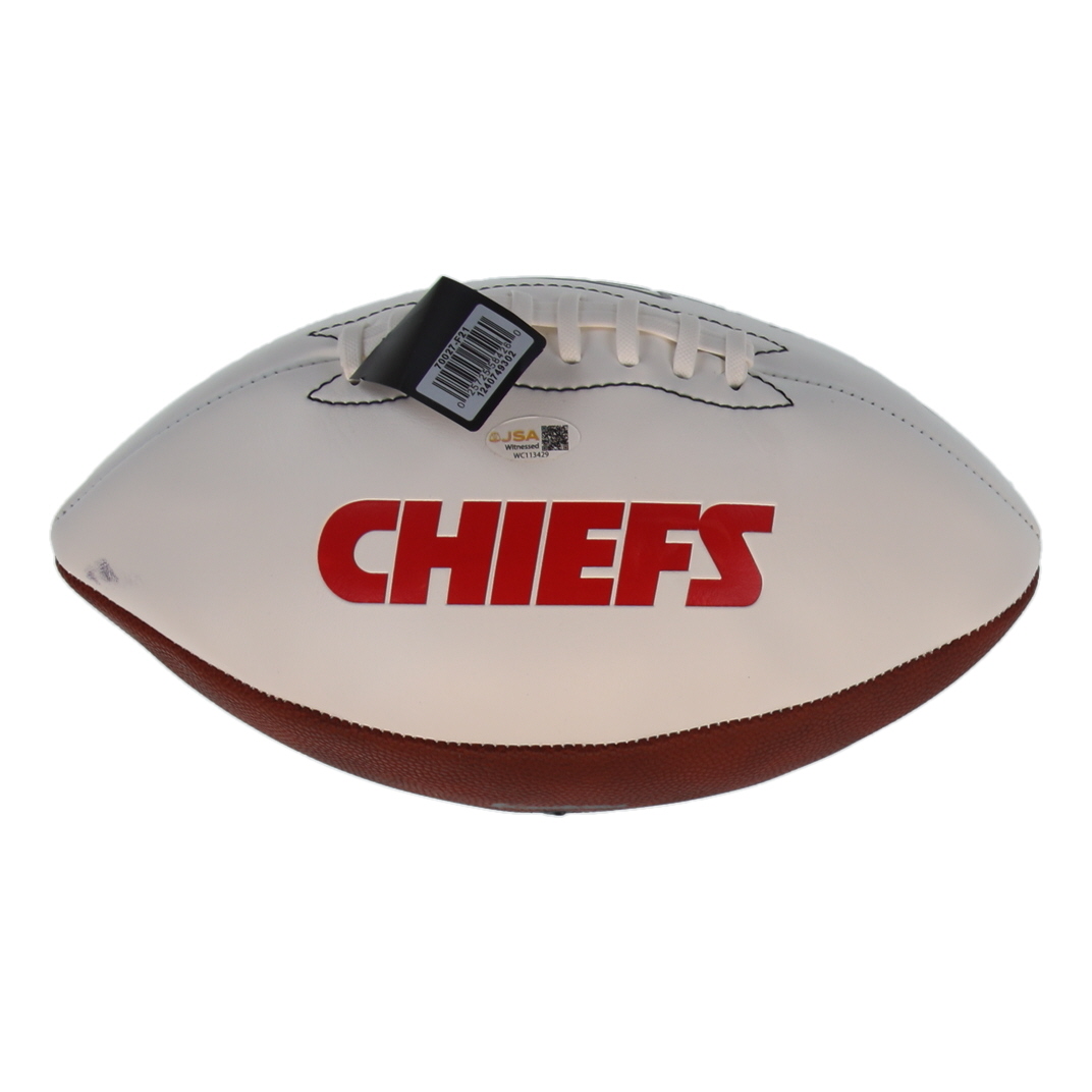 Emmitt Thomas Signed Chiefs Logo Football Inscribed "HOF 08" (JSA) at PristineAuction.com Emmitt Thomas Signed Chiefs Logo Football Inscribed "HOF 08" (JSA) at PristineAuction.com