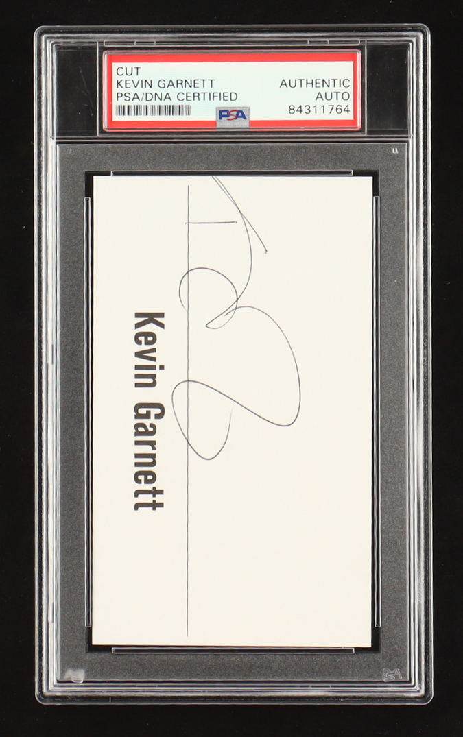Kevin Garnett Signed Cut (PSA) at PristineAuction.com Kevin Garnett Signed Cut (PSA) at PristineAuction.com