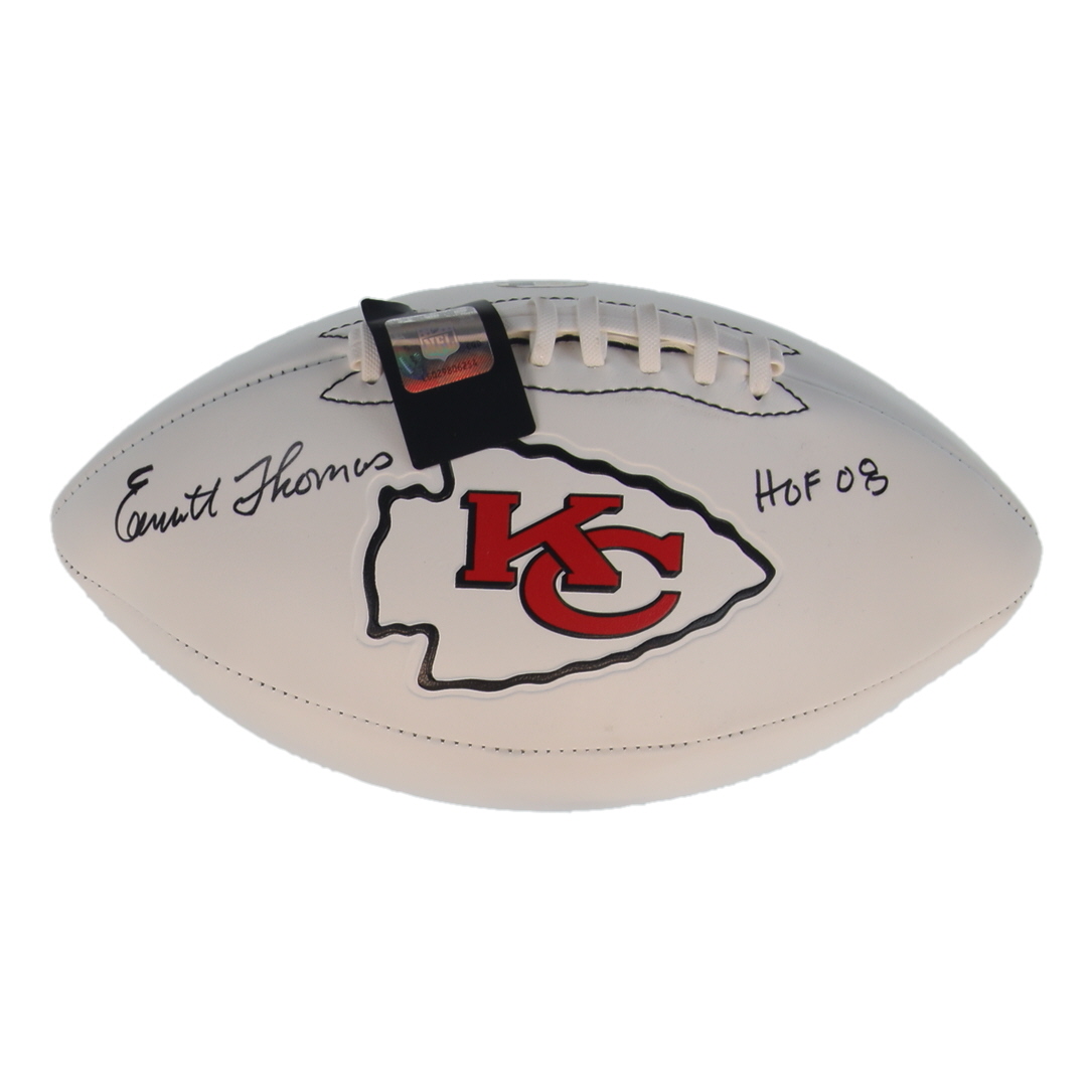Emmitt Thomas Signed Chiefs Logo Football Inscribed "HOF 08" (JSA) at PristineAuction.com Emmitt Thomas Signed Chiefs Logo Football Inscribed "HOF 08" (JSA) at PristineAuction.com