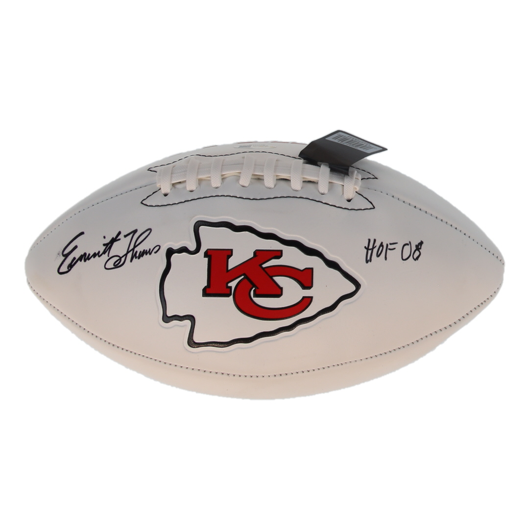 Emmitt Thomas Signed Chiefs Logo Football Inscribed "HOF 08" (JSA) at PristineAuction.com Emmitt Thomas Signed Chiefs Logo Football Inscribed "HOF 08" (JSA) at PristineAuction.com