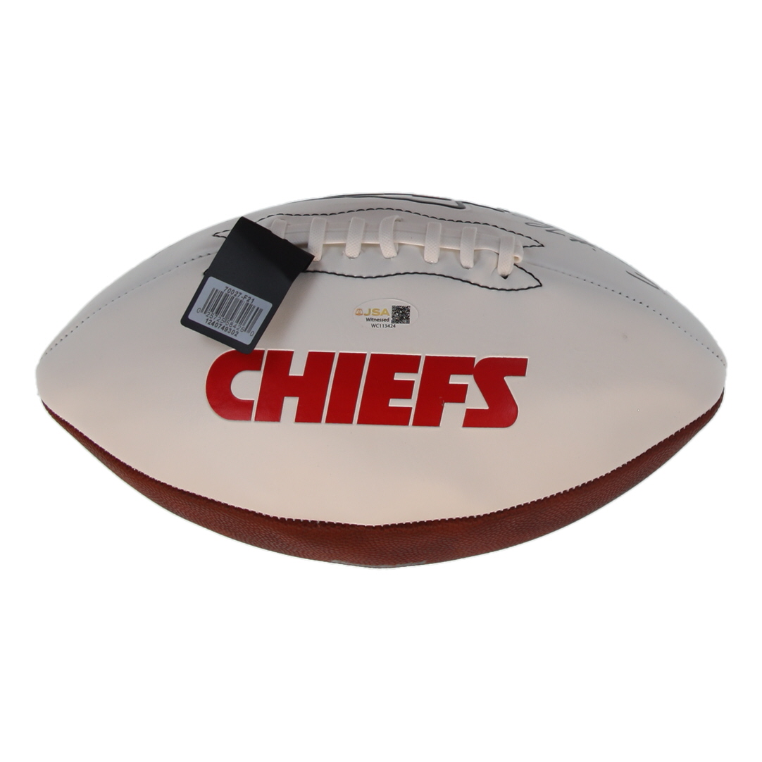 Emmitt Thomas Signed Chiefs Logo Football Inscribed "HOF 08" (JSA) at PristineAuction.com Emmitt Thomas Signed Chiefs Logo Football Inscribed "HOF 08" (JSA) at PristineAuction.com