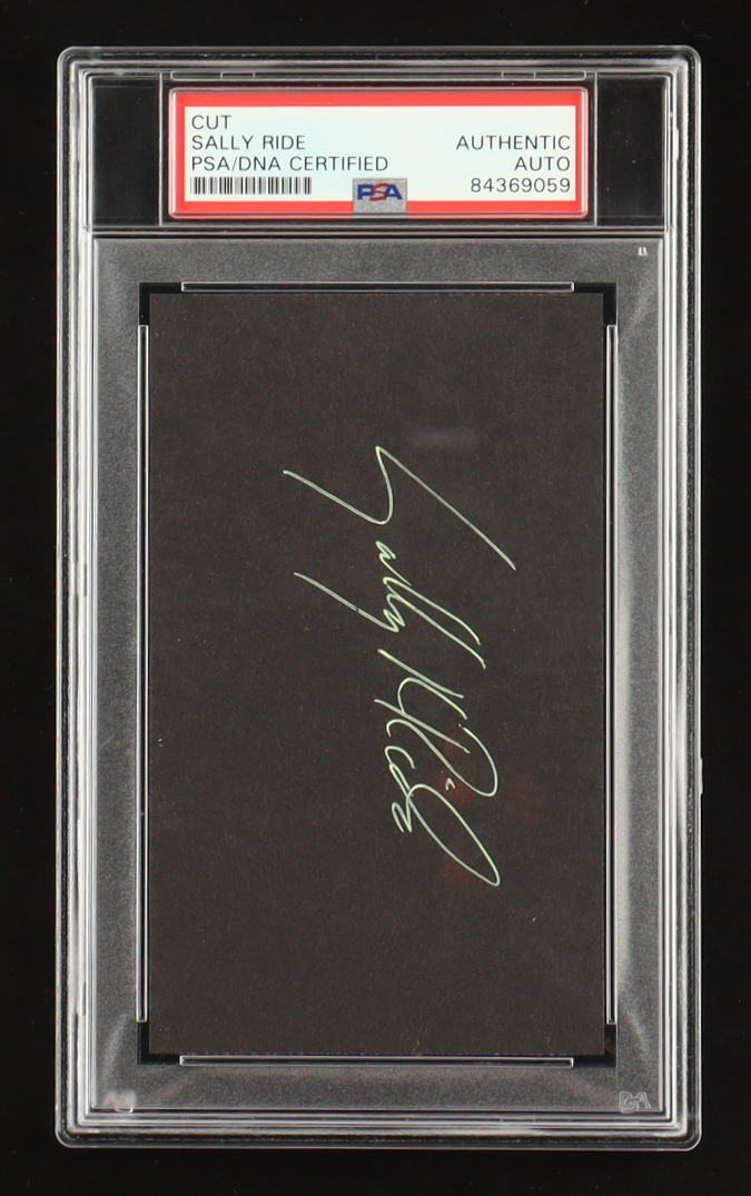 Sally Ride Signed Cut (PSA) at PristineAuction.com Sally Ride Signed Cut (PSA) at PristineAuction.com