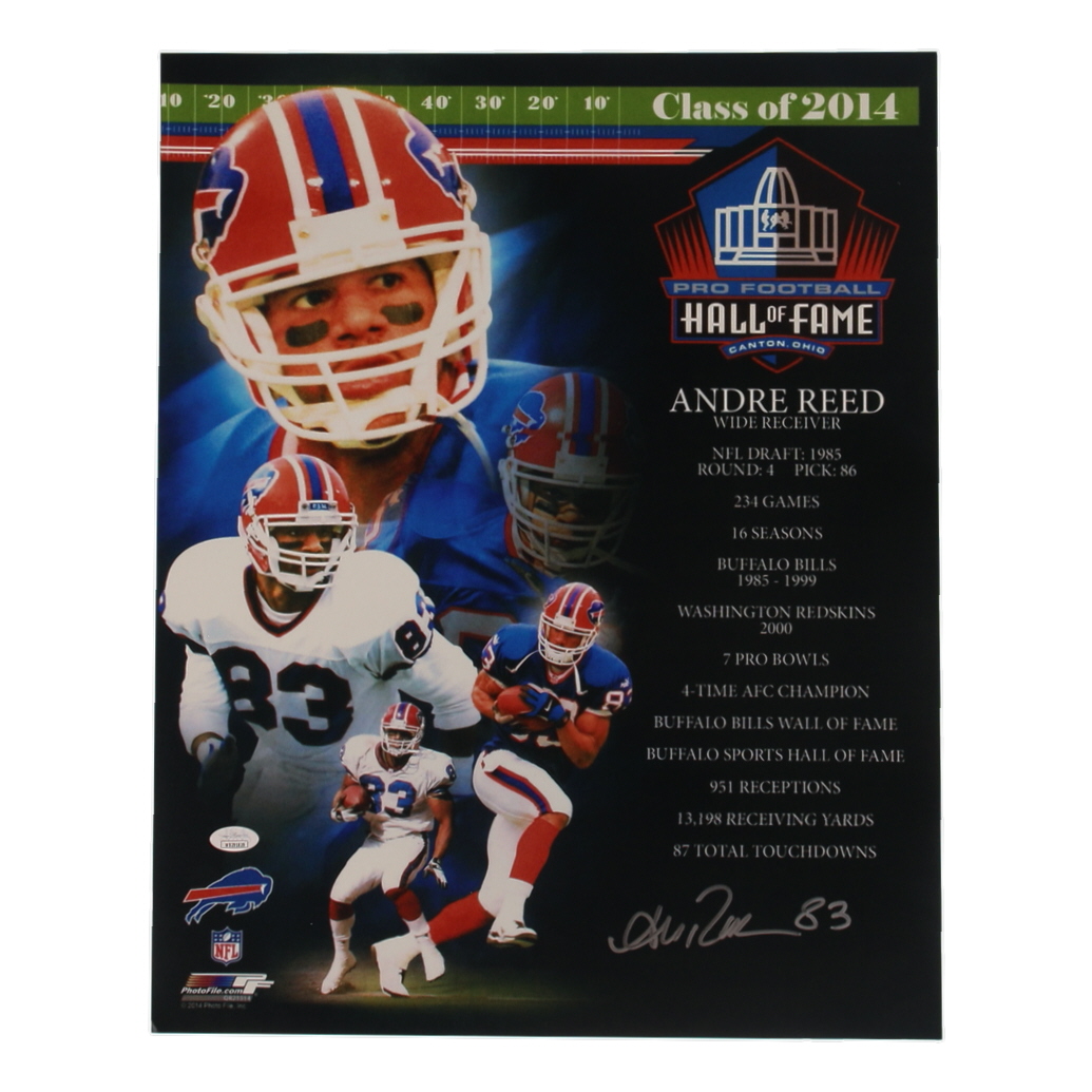 Andre Reed Signed Bills 16x20 Photo (JSA) at PristineAuction.com Andre Reed Signed Bills 16x20 Photo (JSA) at PristineAuction.com
