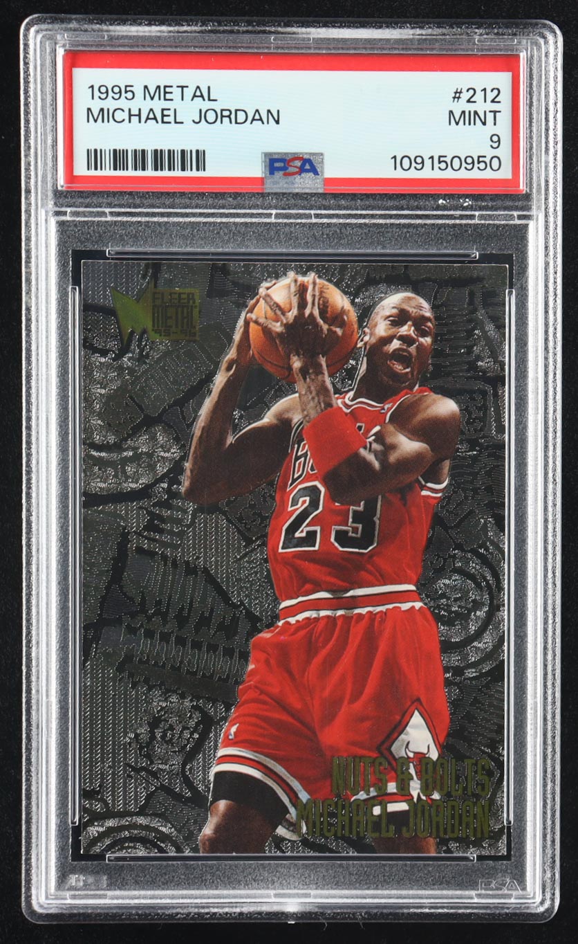 Michael Jordan 1995-96 Metal #212 NB (PSA 9) at PristineAuction.com Michael Jordan 1995-96 Metal #212 NB (PSA 9) at PristineAuction.com