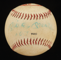 Mickey Mantle Signed Yankees Logo Baseball Inscribed "No. 7" (JSA) at PristineAuction.com