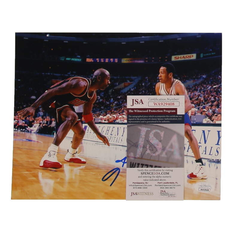 Allen Iverson Signed 76ers 8x10 Photo (JSA) at PristineAuction.com Allen Iverson Signed 76ers 8x10 Photo (JSA) at PristineAuction.com