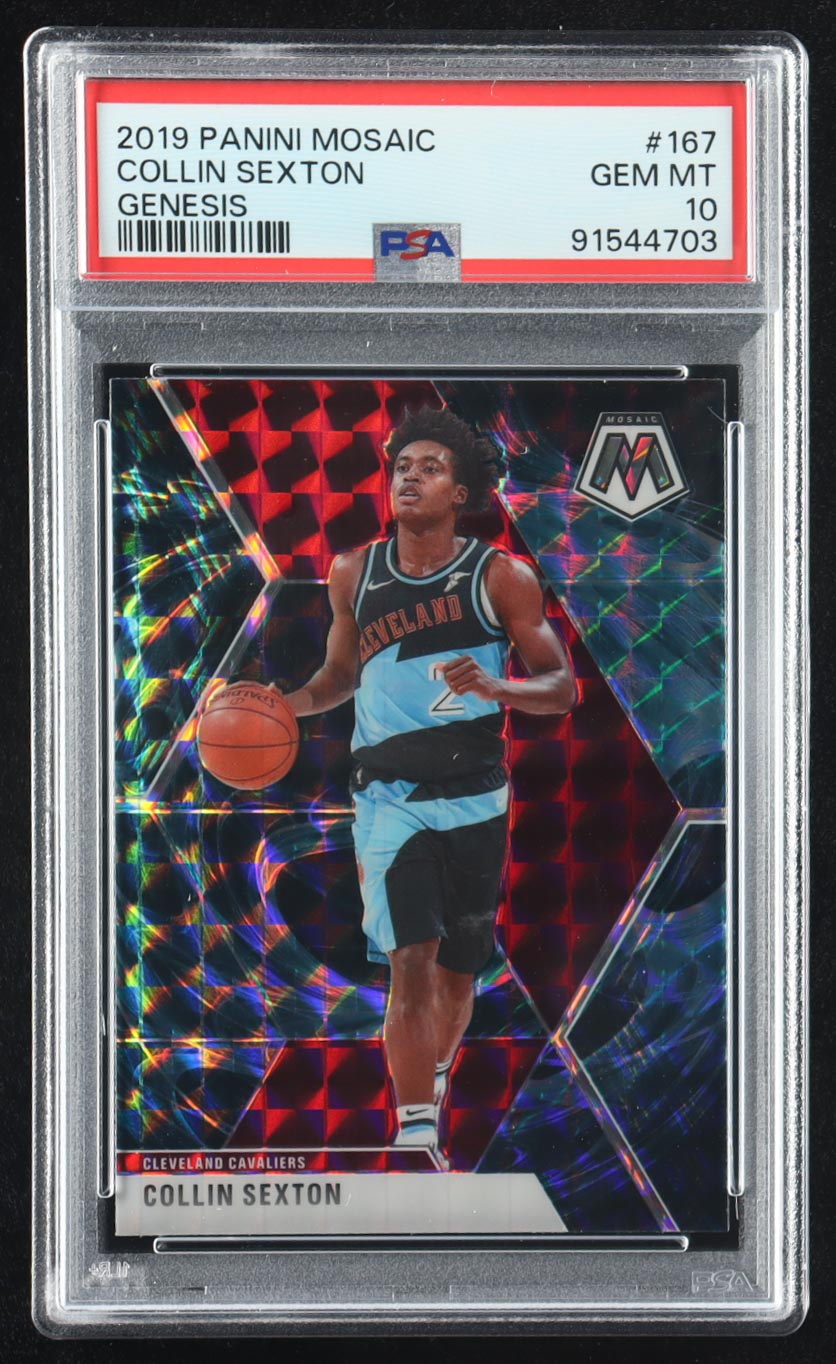 Collin Sexton 2019-20 Panini Mosaic Mosaic Genesis #167 (PSA 10) at PristineAuction.com Collin Sexton 2019-20 Panini Mosaic Mosaic Genesis #167 (PSA 10) at PristineAuction.com