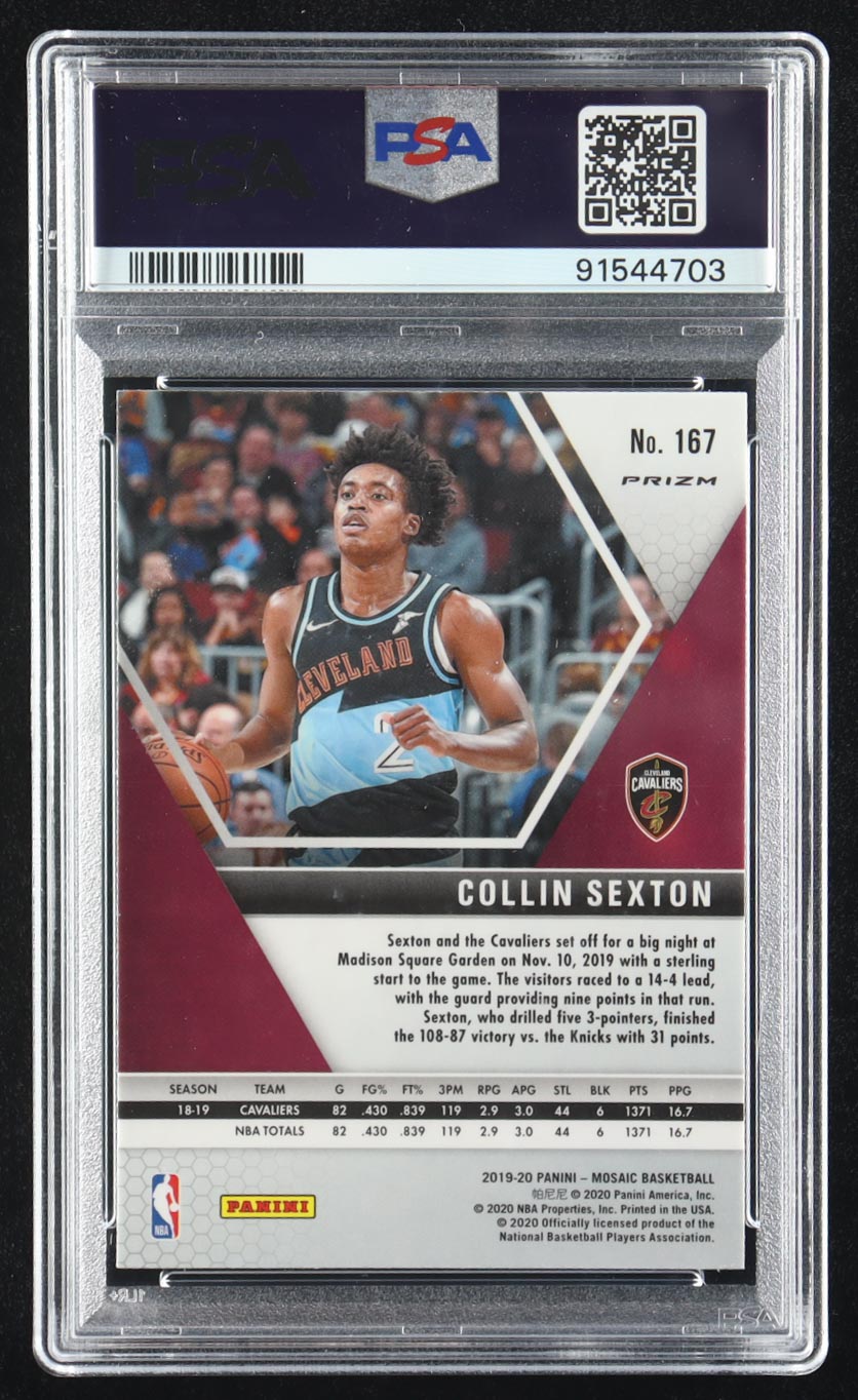 Collin Sexton 2019-20 Panini Mosaic Mosaic Genesis #167 (PSA 10) at PristineAuction.com Collin Sexton 2019-20 Panini Mosaic Mosaic Genesis #167 (PSA 10) at PristineAuction.com