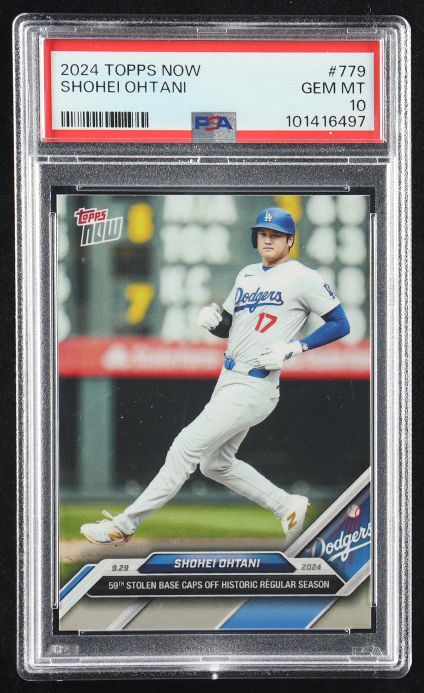 Shohei Ohtani 2024 Topps Now #779 (PSA 10) at PristineAuction.com Shohei Ohtani 2024 Topps Now #779 (PSA 10) at PristineAuction.com