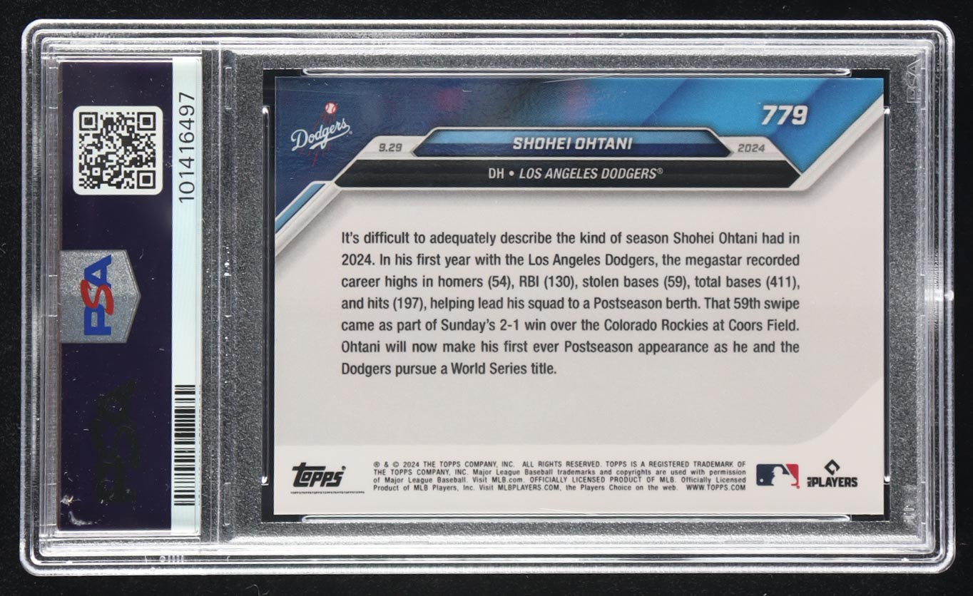 Shohei Ohtani 2024 Topps Now #779 (PSA 10) at PristineAuction.com Shohei Ohtani 2024 Topps Now #779 (PSA 10) at PristineAuction.com