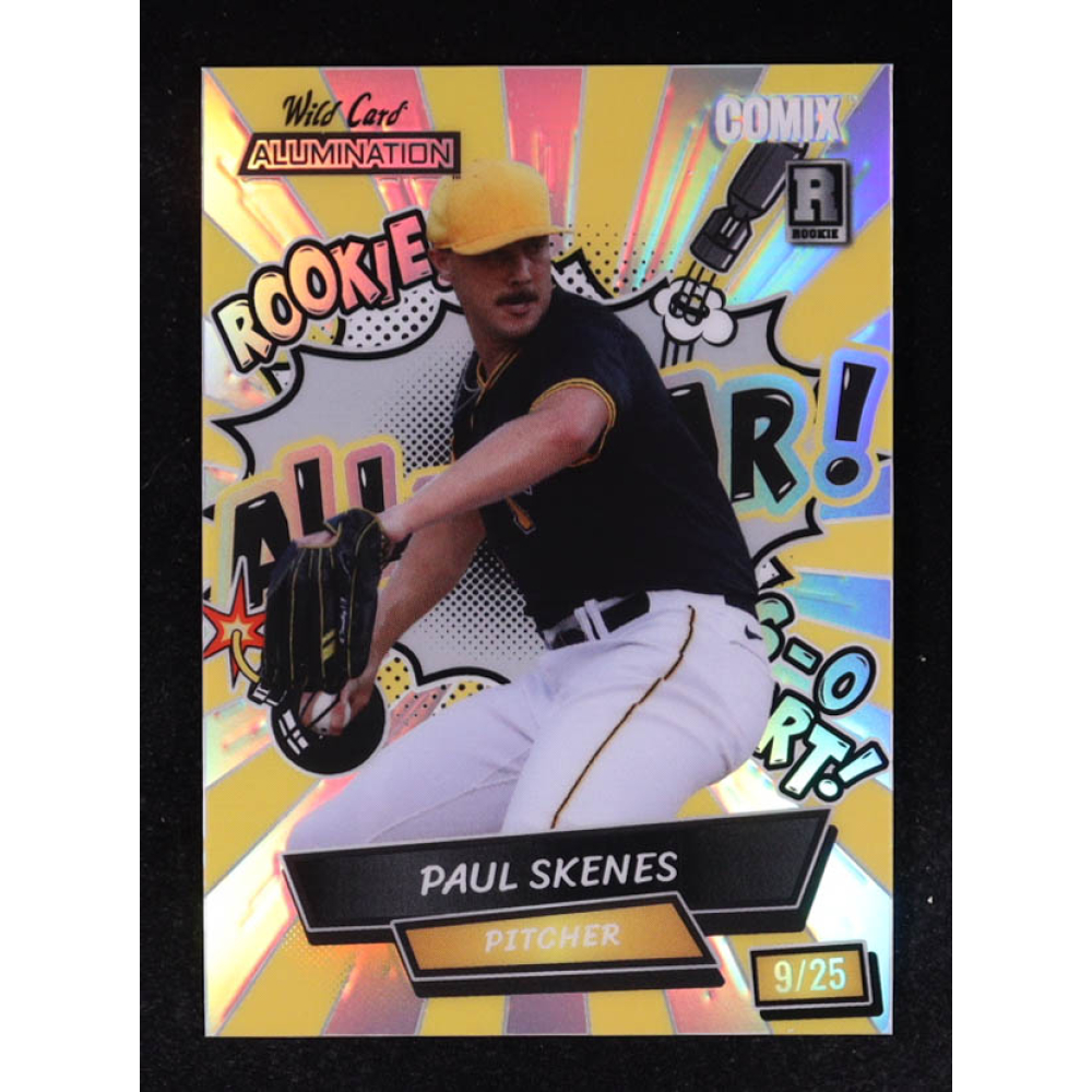 Paul Skenes 2024 Wild Card Alumination Comix ALL-STAR! Silver Rainbow Foil #ACSA-PS2 #09/25 RC at PristineAuction.com