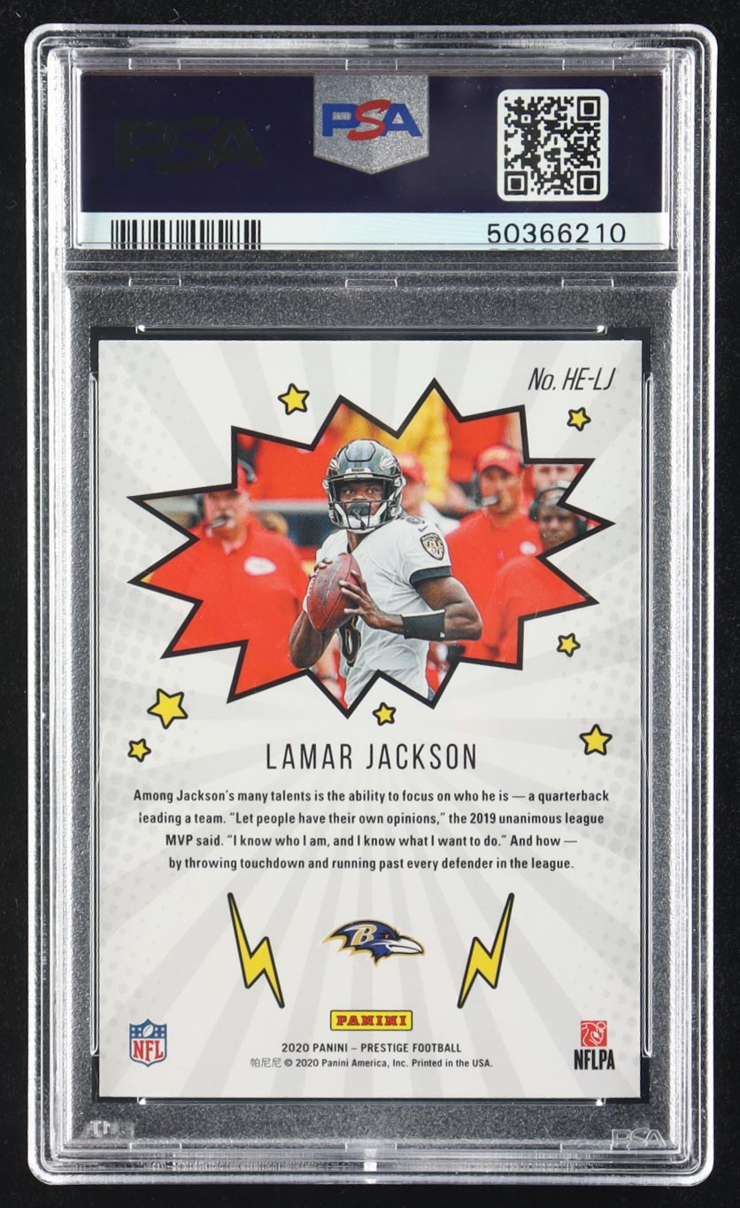 Lamar Jackson 2020 Prestige Heroes #4 (PSA 9) at PristineAuction.com Lamar Jackson 2020 Prestige Heroes #4 (PSA 9) at PristineAuction.com