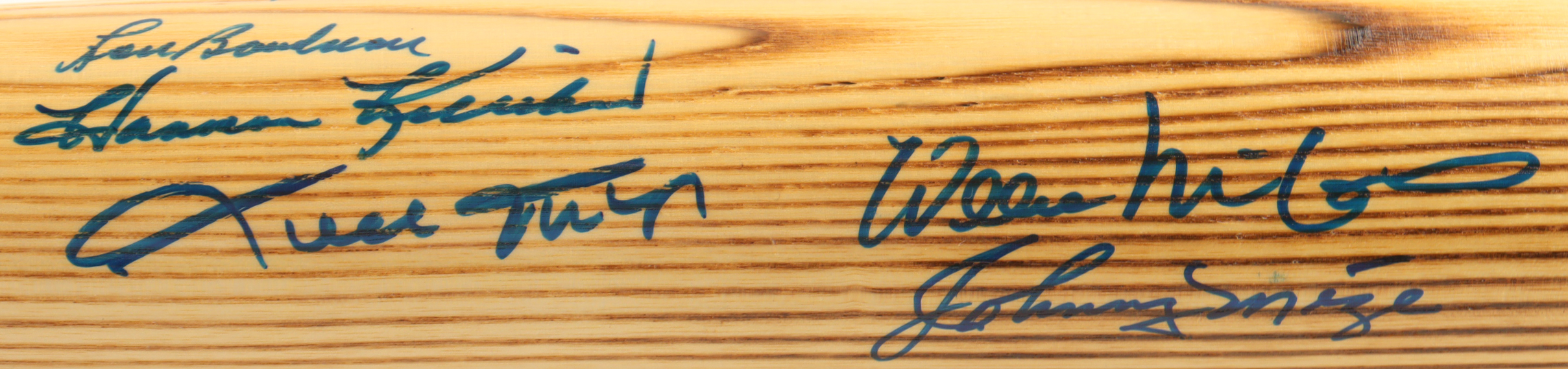 "Hall of Fame Hitters" LE Louisville Slugger Commemorative Baseball Bat Signed By (10) With Willie Mays, Duke Snider, Brooks Robinson, Willie McCovey (JSA) at PristineAuction.com "Hall of Fame Hitters" LE Louisville Slugger Commemorative Baseball Bat Signed By (10) With Willie Mays, Duke Snider, Brooks Robinson, Willie McCovey (JSA) at PristineAuction.com