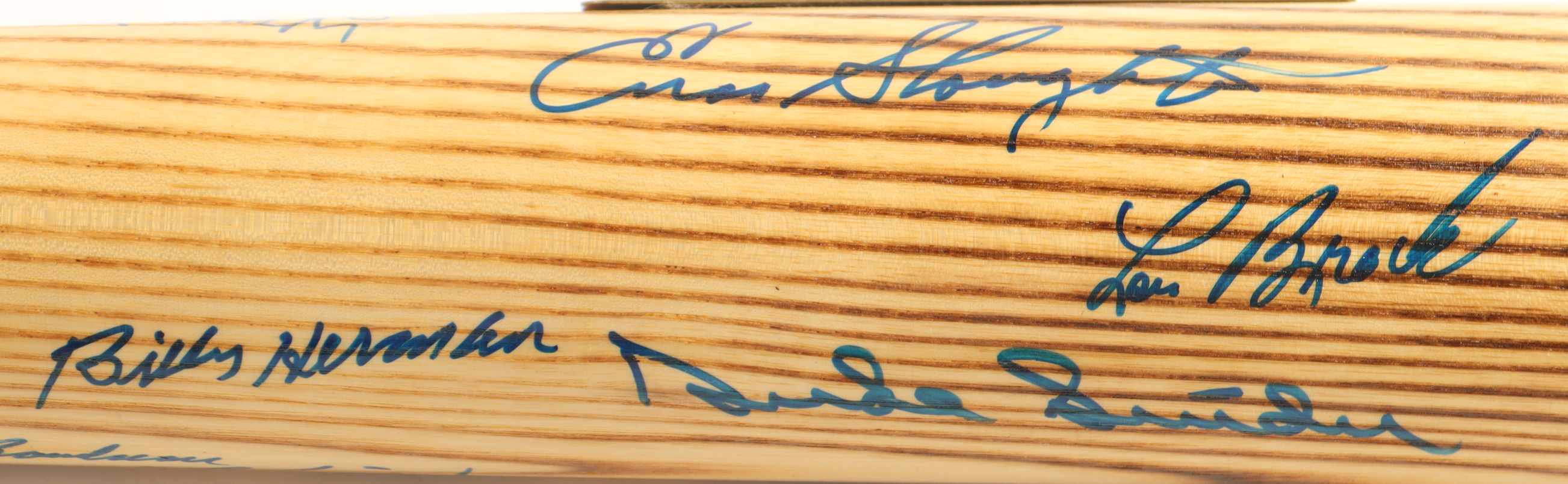 "Hall of Fame Hitters" LE Louisville Slugger Commemorative Baseball Bat Signed By (10) With Willie Mays, Duke Snider, Brooks Robinson, Willie McCovey (JSA) at PristineAuction.com "Hall of Fame Hitters" LE Louisville Slugger Commemorative Baseball Bat Signed By (10) With Willie Mays, Duke Snider, Brooks Robinson, Willie McCovey (JSA) at PristineAuction.com