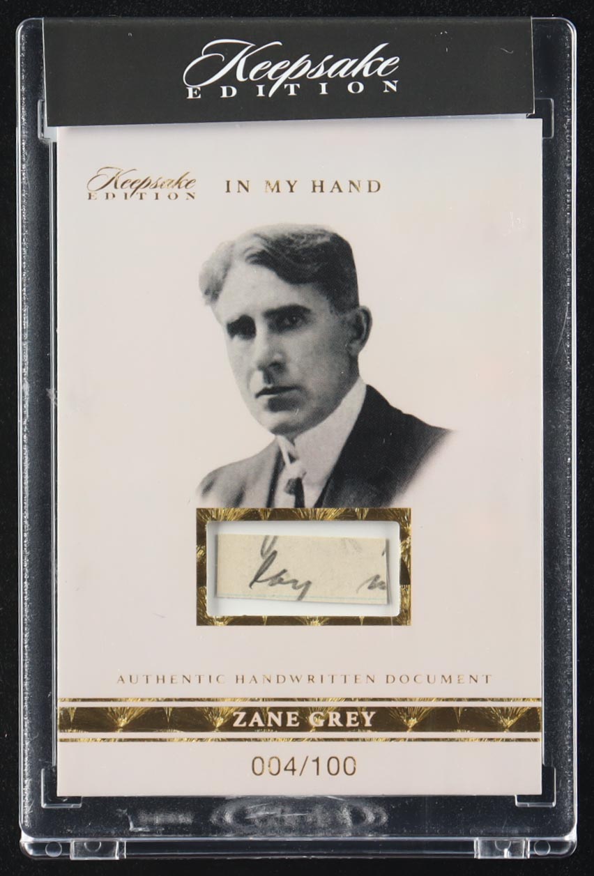 Zane Grey 2024 Keepsake Edition In My Hand #33 #4/100 at PristineAuction.com Zane Grey 2024 Keepsake Edition In My Hand #33 #4/100 at PristineAuction.com