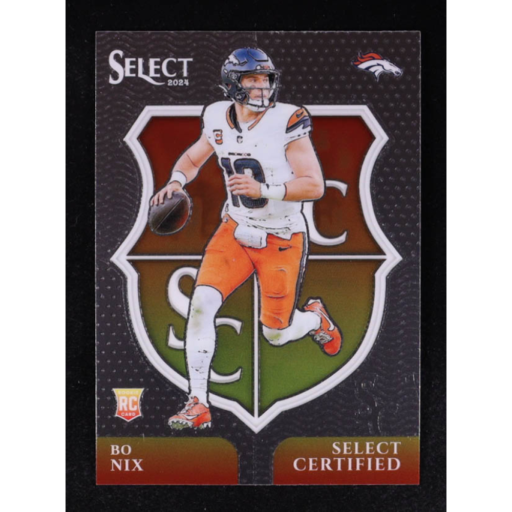 Bo Nix 2024 Select Select Certified Rookies #4 RC at PristineAuction.com
