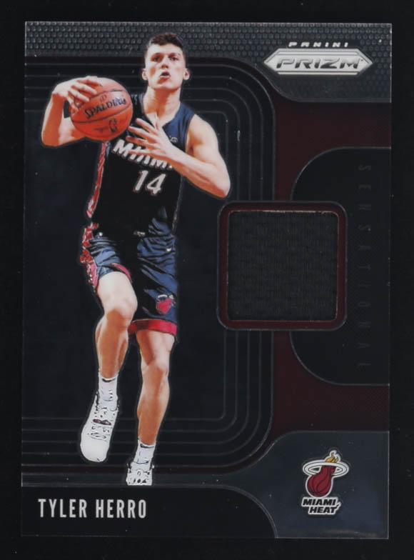 Tyler Herro 2019-20 Panini Sensational Signatures Prizm Player-Worn Memorabilia #SS-THR RC at PristineAuction.com Tyler Herro 2019-20 Panini Sensational Signatures Prizm Player-Worn Memorabilia #SS-THR RC at PristineAuction.com