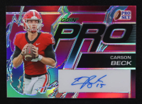Carson Beck 2023 Leaf Pro Set Goin' Pro Magenta Autographs #GPCB1 #4/10 RC at PristineAuction.com