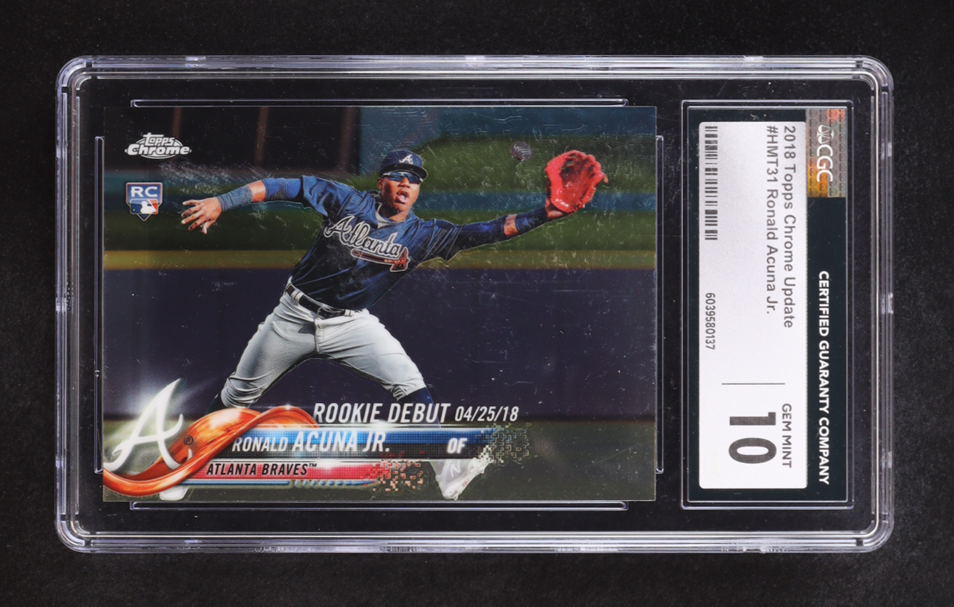 Ronald Acuna 2018 Topps Chrome Update #HMT31 RC (CGC 10) at PristineAuction.com Ronald Acuna 2018 Topps Chrome Update #HMT31 RC (CGC 10) at PristineAuction.com