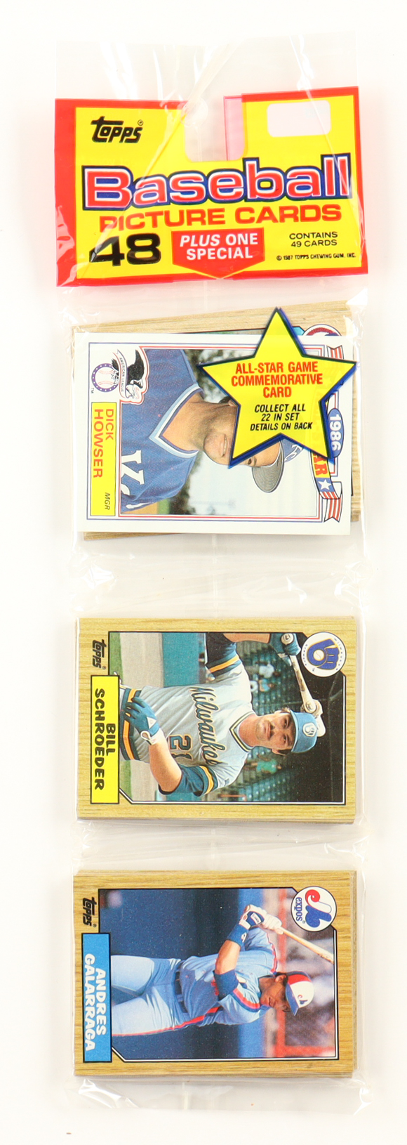 1987 Topps Baseball Rack Pack with (49) Cards | Pristine Auction