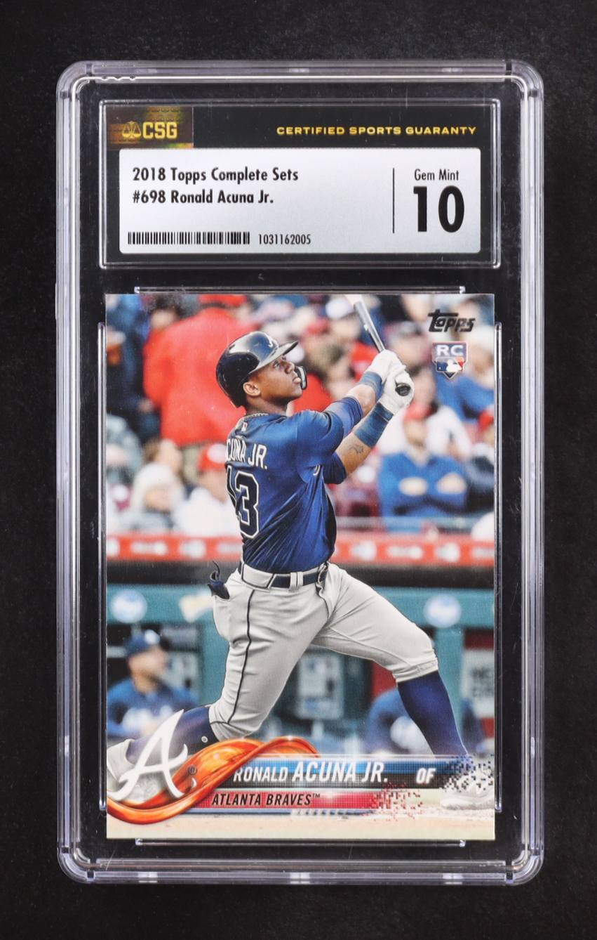 Ronald Acuna 2018 Topps All Star Game Silver #698B RC (CSG 10) at PristineAuction.com Ronald Acuna 2018 Topps All Star Game Silver #698B RC (CSG 10) at PristineAuction.com