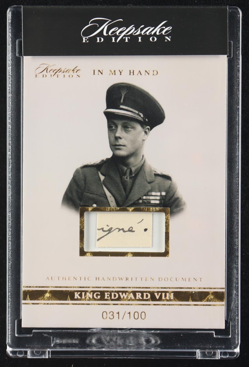 King Edward VIII 2024 Keepsake Edition In My Hand #22 #31/100 at PristineAuction.com King Edward VIII 2024 Keepsake Edition In My Hand #22 #31/100 at PristineAuction.com