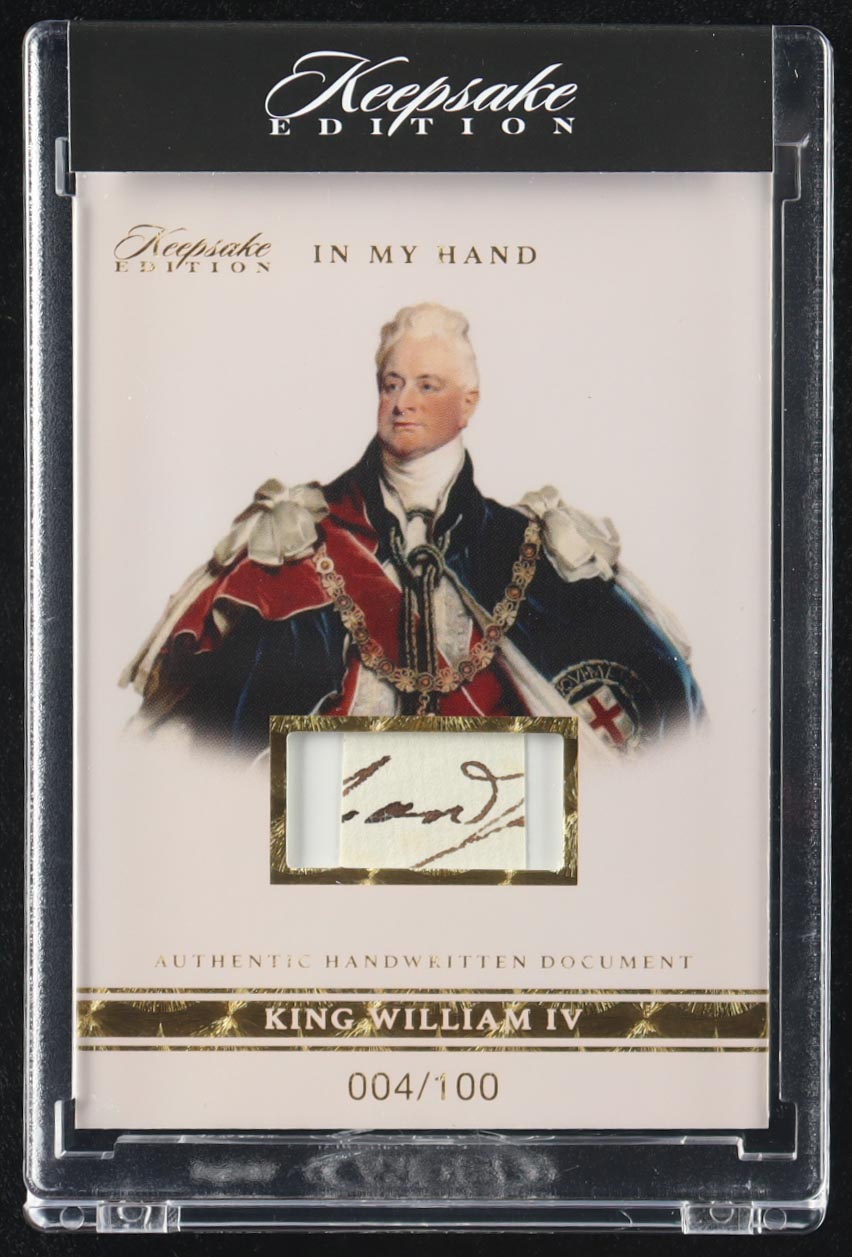 King William IV 2024 Keepsake Edition In My Hand #8 #4/100 at PristineAuction.com King William IV 2024 Keepsake Edition In My Hand #8 #4/100 at PristineAuction.com