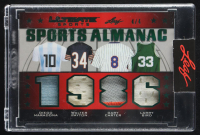Diego Maradona / Walter Payton / Gary Carter / Larry Bird 2021 Leaf Ultimate Sports Sports Almanac Relics Bronze Emerald #USA08 #4/4 at PristineAuction.com