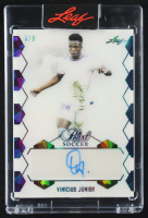 Vinicius Junior 2021-22 Leaf Pearl Soccer Autographs #PSCVJ1 #3/8 at PristineAuction.com