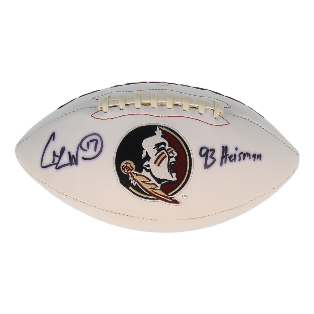 Charlie Ward Signed Florida State Seminoles Logo Football Inscribed "93 Heisman" (PSA) at PristineAuction.com Charlie Ward Signed Florida State Seminoles Logo Football Inscribed "93 Heisman" (PSA) at PristineAuction.com