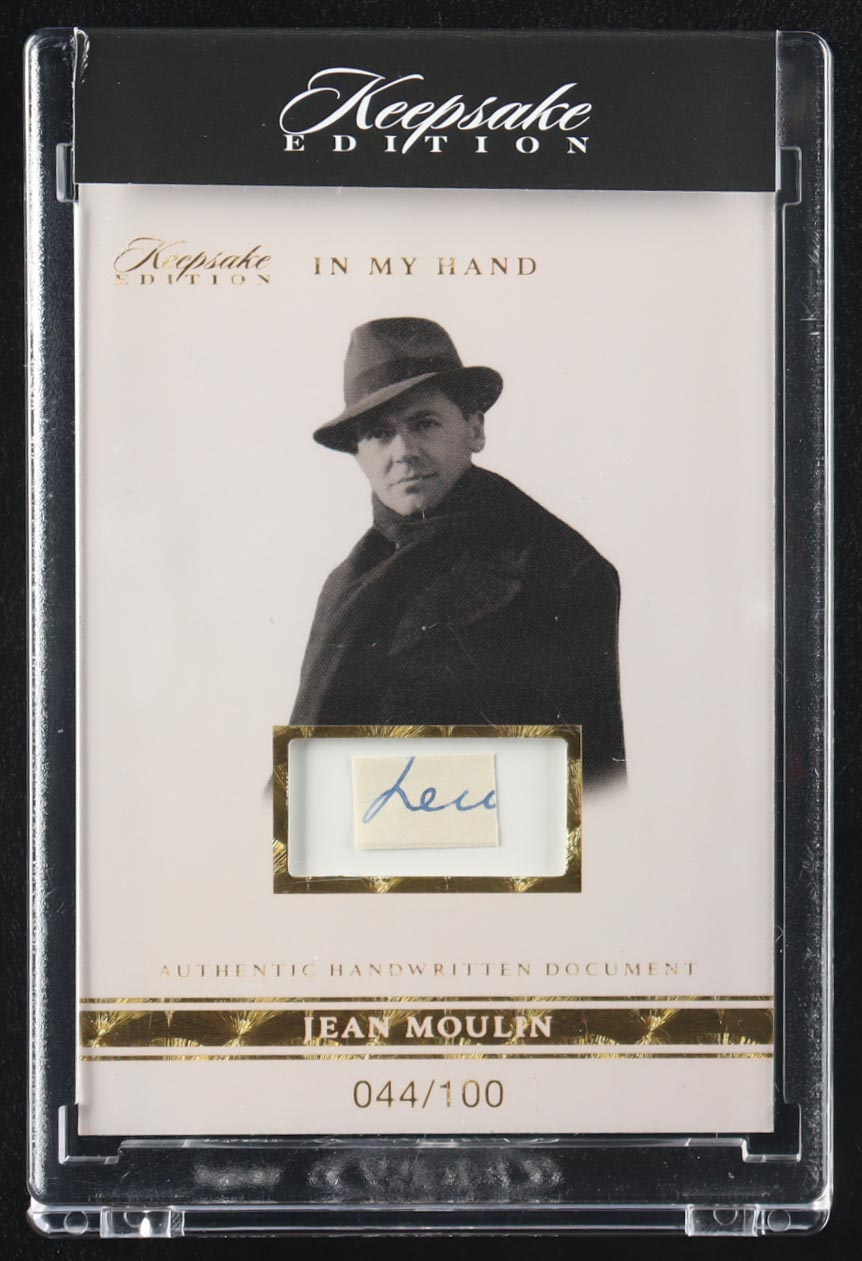 Jean Moulin 2024 Keepsake Edition In My Hand #17 #44/100 at PristineAuction.com Jean Moulin 2024 Keepsake Edition In My Hand #17 #44/100 at PristineAuction.com