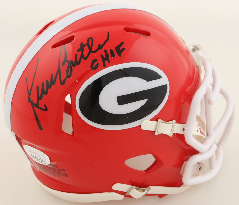 Kevin Butler Signed Georgia Bulldogs Speed Mini Helmet Inscribed "CHOF" (JSA) at PristineAuction.com Kevin Butler Signed Georgia Bulldogs Speed Mini Helmet Inscribed "CHOF" (JSA) at PristineAuction.com