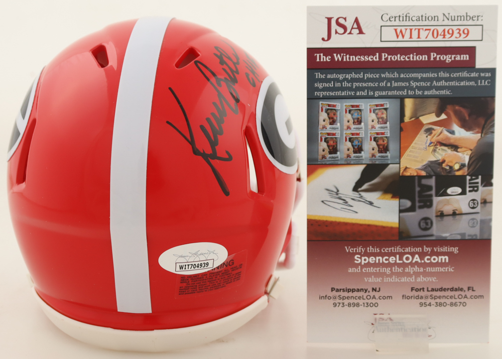 Kevin Butler Signed Georgia Bulldogs Speed Mini Helmet Inscribed "CHOF" (JSA) at PristineAuction.com Kevin Butler Signed Georgia Bulldogs Speed Mini Helmet Inscribed "CHOF" (JSA) at PristineAuction.com