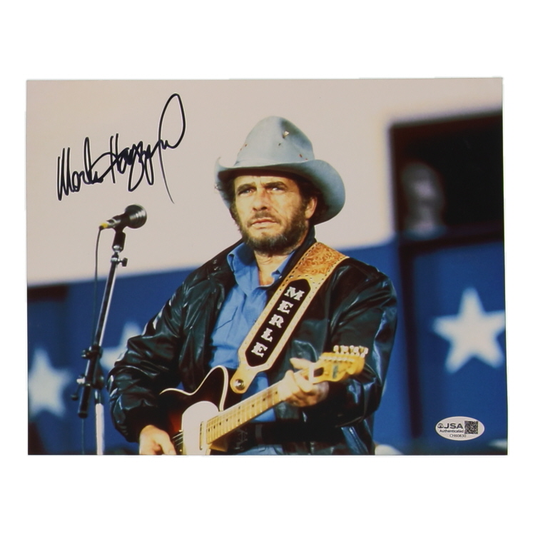 Merle Haggard Signed 8x10 Photo (JSA) at PristineAuction.com Merle Haggard Signed 8x10 Photo (JSA) at PristineAuction.com