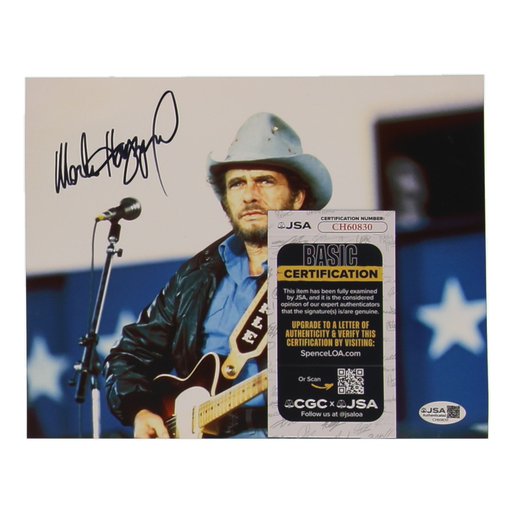 Merle Haggard Signed 8x10 Photo (JSA) at PristineAuction.com Merle Haggard Signed 8x10 Photo (JSA) at PristineAuction.com