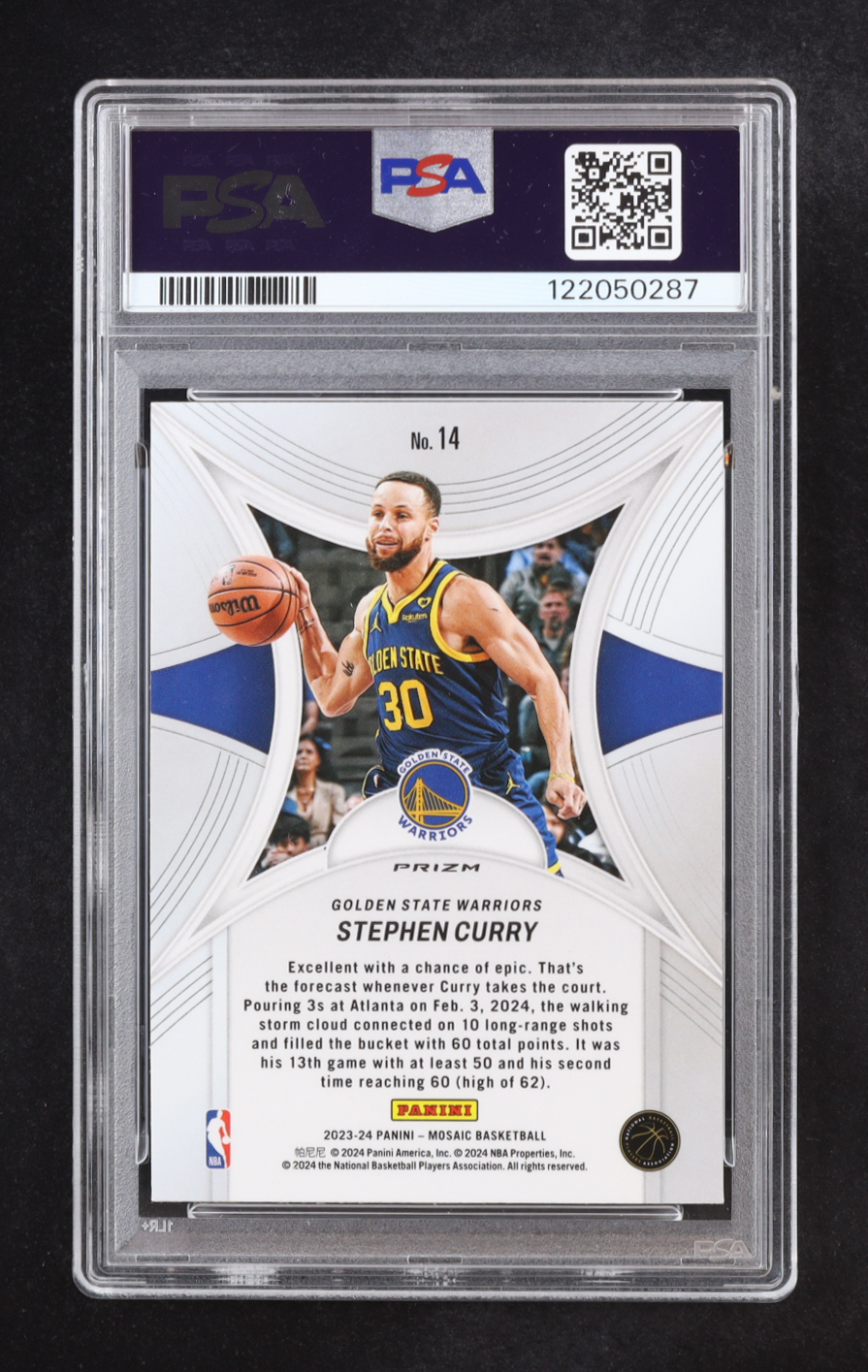 Stephen Curry 2023-24 Panini Mosaic Epic Performers Mosaic Green #14 (PSA 9) at PristineAuction.com Stephen Curry 2023-24 Panini Mosaic Epic Performers Mosaic Green #14 (PSA 9) at PristineAuction.com