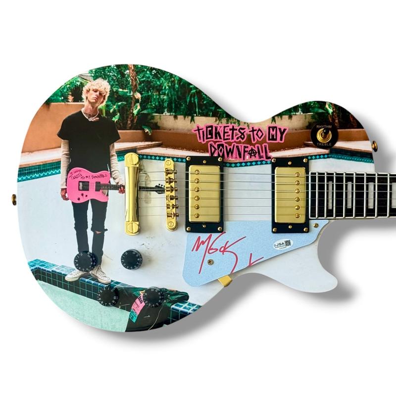 Machine Gun Kelly Signed Custom Les Paul Guitar (JSA) at PristineAuction.com Machine Gun Kelly Signed Custom Les Paul Guitar (JSA) at PristineAuction.com