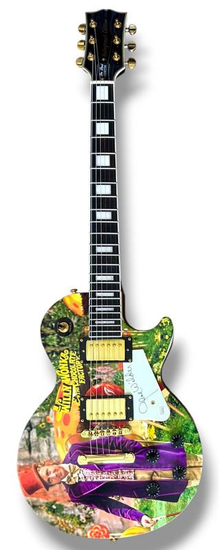 Gene Wilder Signed "Willy Wonka & The Chocolate Factory" Custom Les Paul Guitar (JSA) at PristineAuction.com Gene Wilder Signed "Willy Wonka & The Chocolate Factory" Custom Les Paul Guitar (JSA) at PristineAuction.com