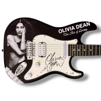 Olivia Dean Signed "The Art of Loving You" Custom Stratocaster Guitar (JSA) at PristineAuction.com