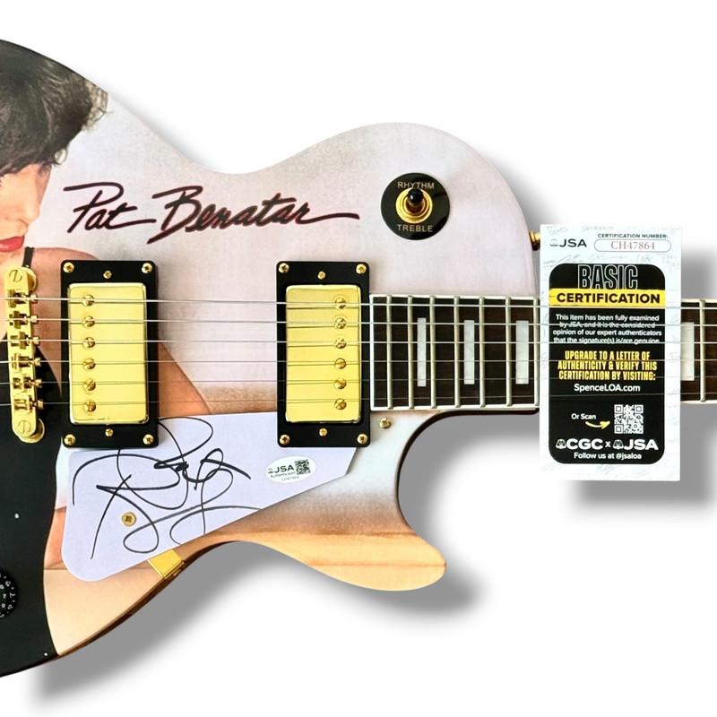 Pat Benatar Signed "Crimes Of Passion" Custom Les Paul Guitar (JSA) at PristineAuction.com Pat Benatar Signed "Crimes Of Passion" Custom Les Paul Guitar (JSA) at PristineAuction.com
