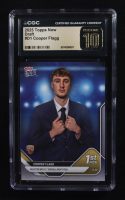 Cooper Flagg 2025-26 Topps Now #D1 RC (CGC 10 | Pristine Black Label) at PristineAuction.com