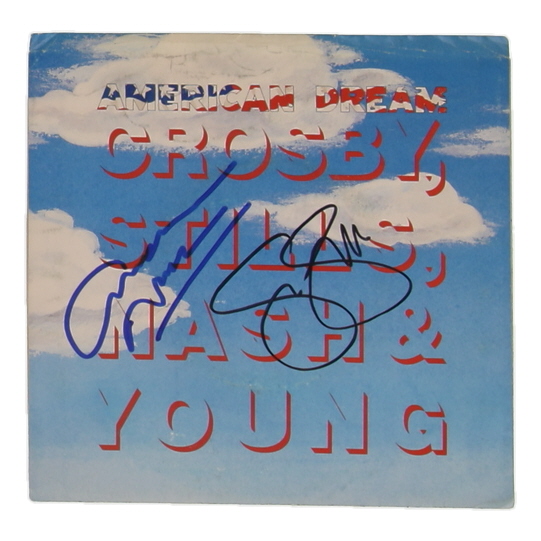 Graham Nash & Stephen Stills Signed "American Dream" Album Sleeve (JSA) at PristineAuction.com Graham Nash & Stephen Stills Signed "American Dream" Album Sleeve (JSA) at PristineAuction.com