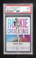 Jayson Tatum 2017-18 Panini Status Rookie Credentials #18 RC (PSA 9) at PristineAuction.com