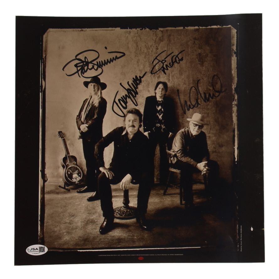 Tom Johnston, Patrick Simmons, Michael McDonald & John McFee Signed "Walk This Road" Album Flat (JSA) at PristineAuction.com Tom Johnston, Patrick Simmons, Michael McDonald & John McFee Signed "Walk This Road" Album Flat (JSA) at PristineAuction.com