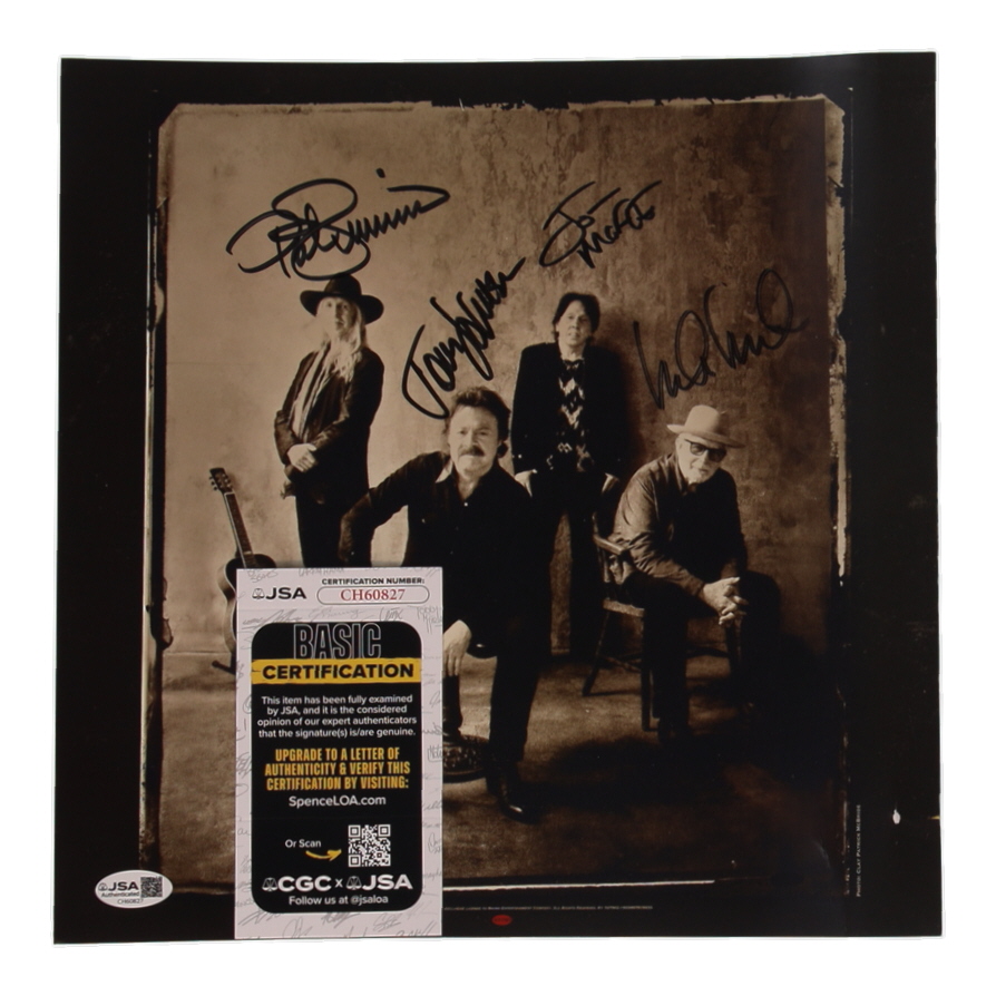 Tom Johnston, Patrick Simmons, Michael McDonald & John McFee Signed "Walk This Road" Album Flat (JSA) at PristineAuction.com Tom Johnston, Patrick Simmons, Michael McDonald & John McFee Signed "Walk This Road" Album Flat (JSA) at PristineAuction.com